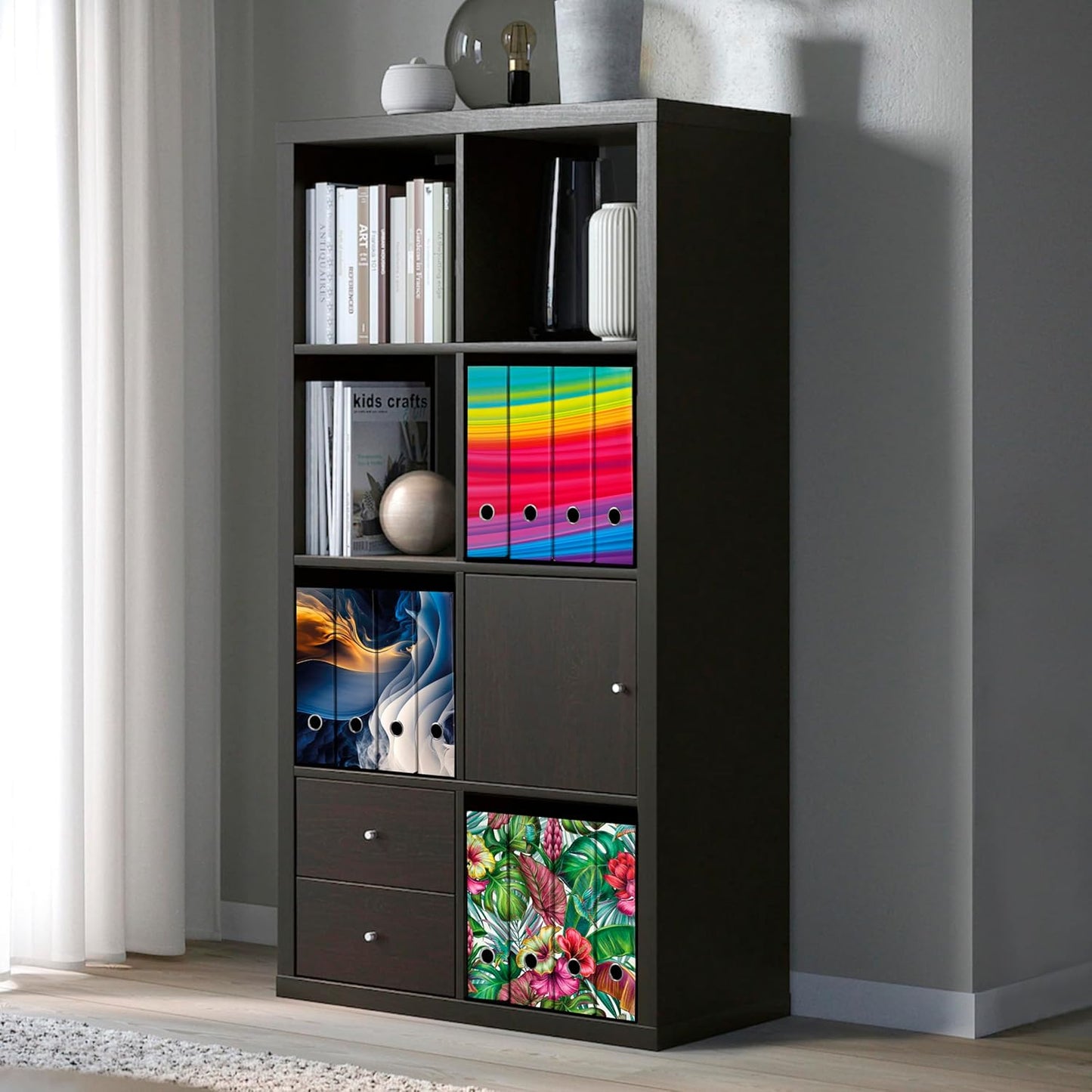 Set da 4 raccoglitori ad anelli MURALES ASTRATTO - Faldoni SHAREPRINTING (H31 con 2 anelli)