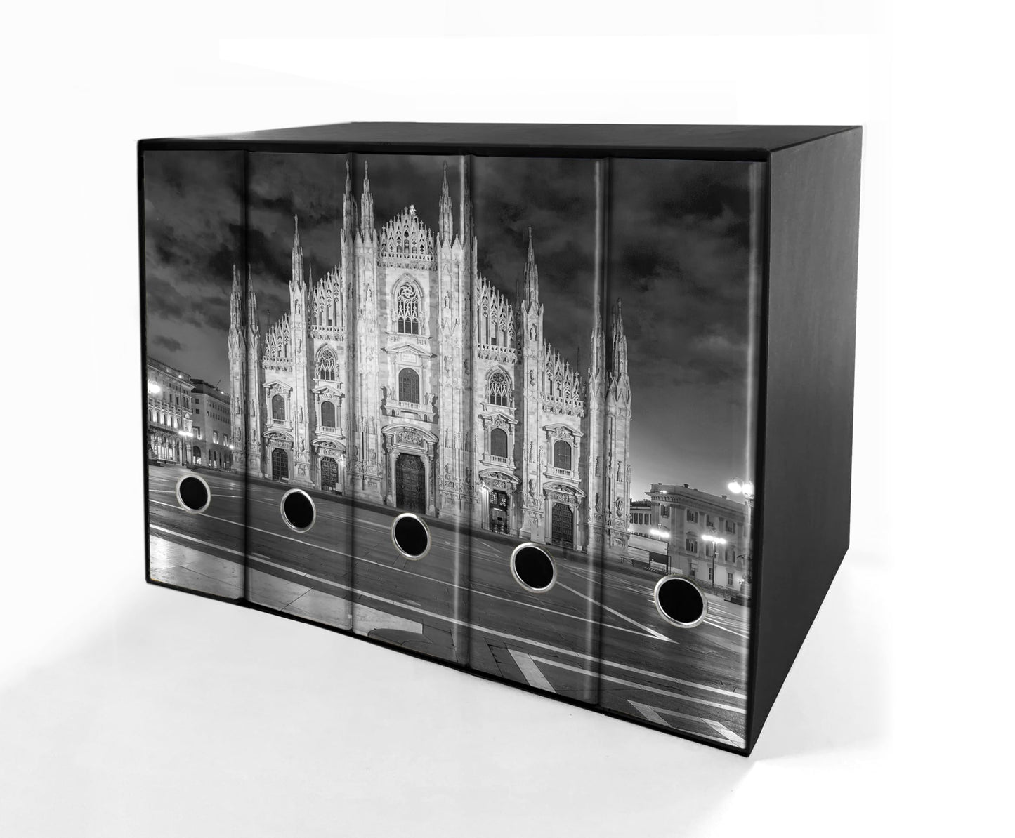 Set da 5 raccoglitori ad anelli - Duomo di MIlano (H31 cm con 2 anelli)