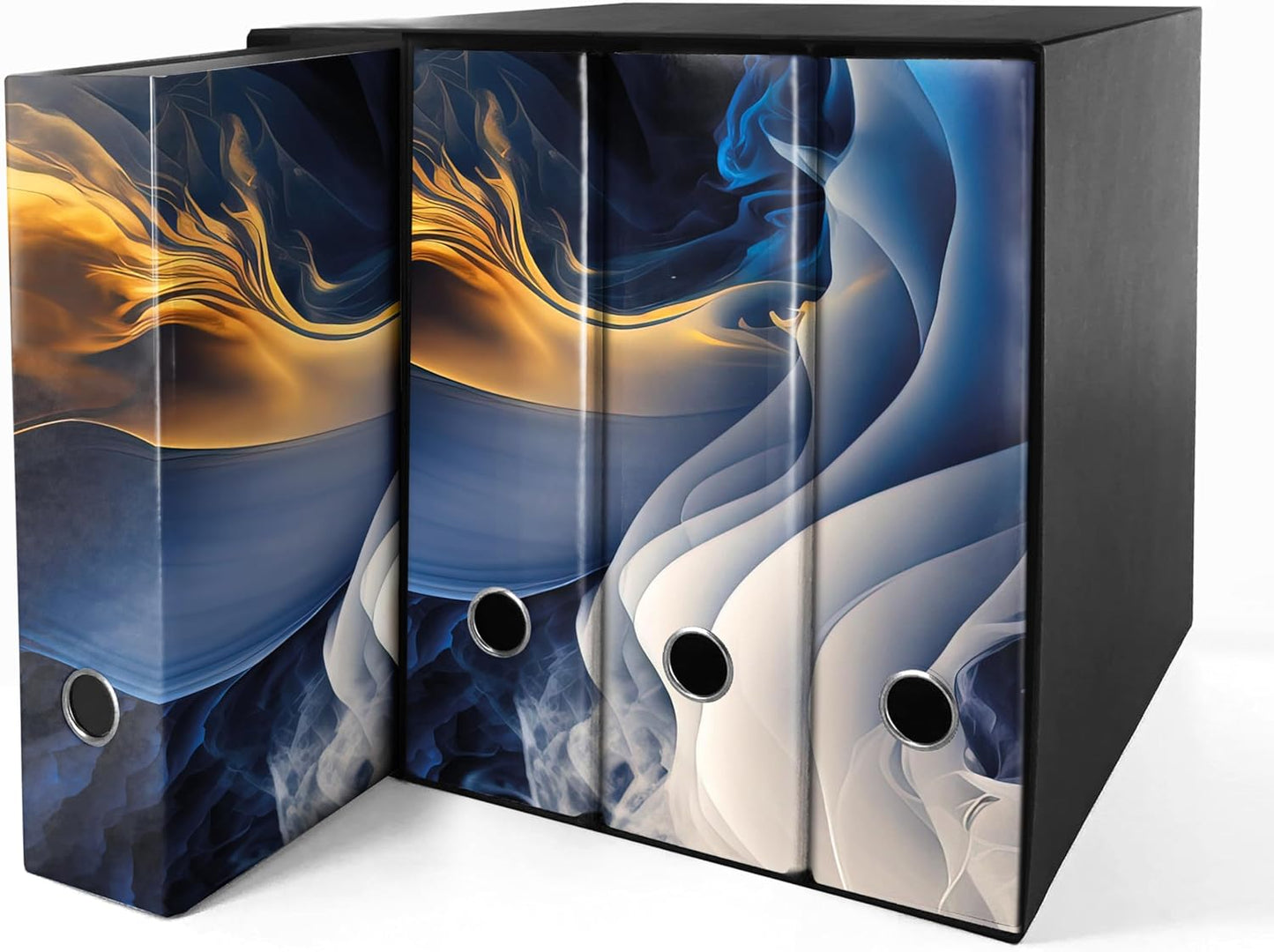 Set da 4 raccoglitori ad anelli MURALES ASTRATTO - Faldoni SHAREPRINTING (H31 con 2 anelli)