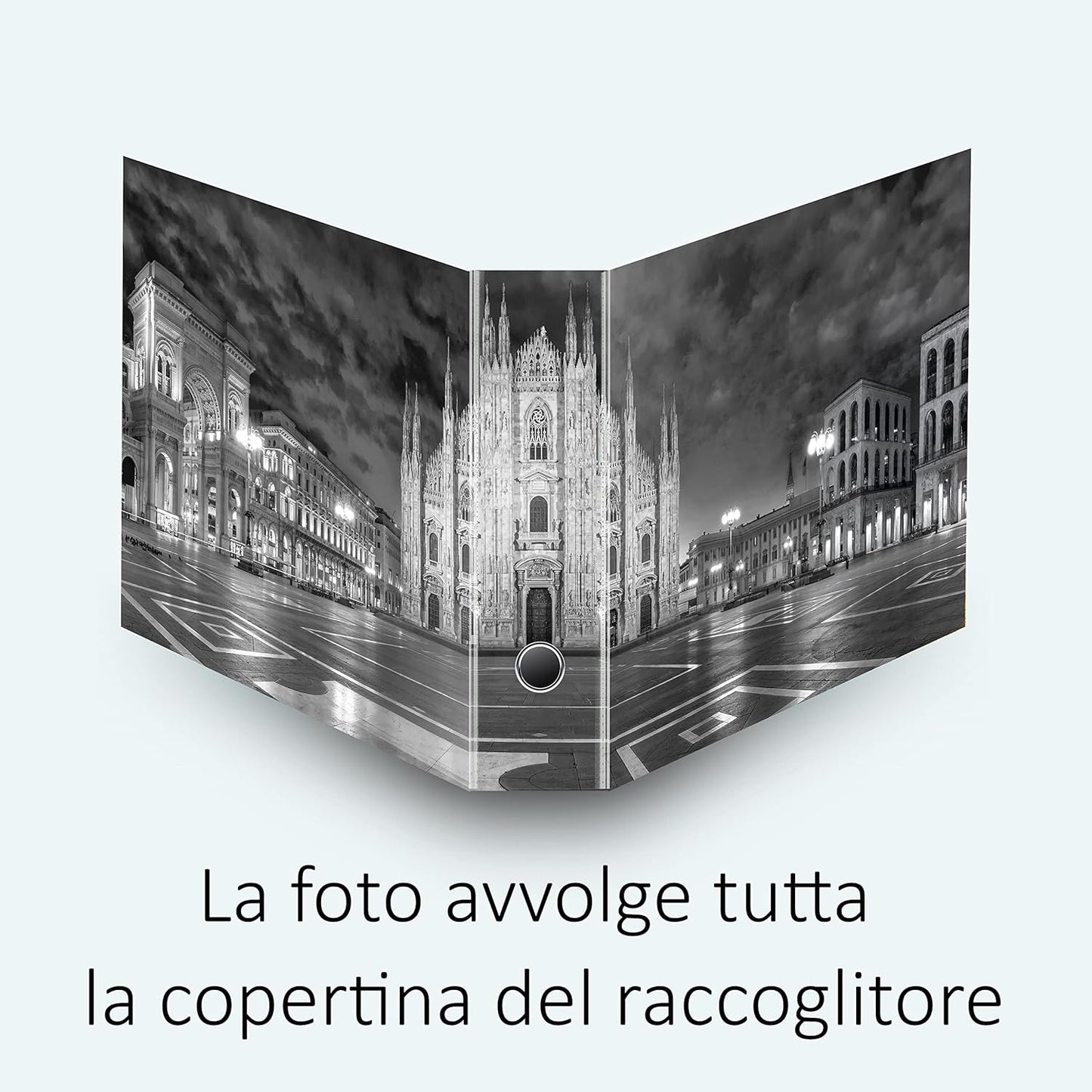 Set da 6 raccoglitori ad anelli DUOMO DI MILANO - Faldoni SHAREPRINTING (H31 con 2 anelli)