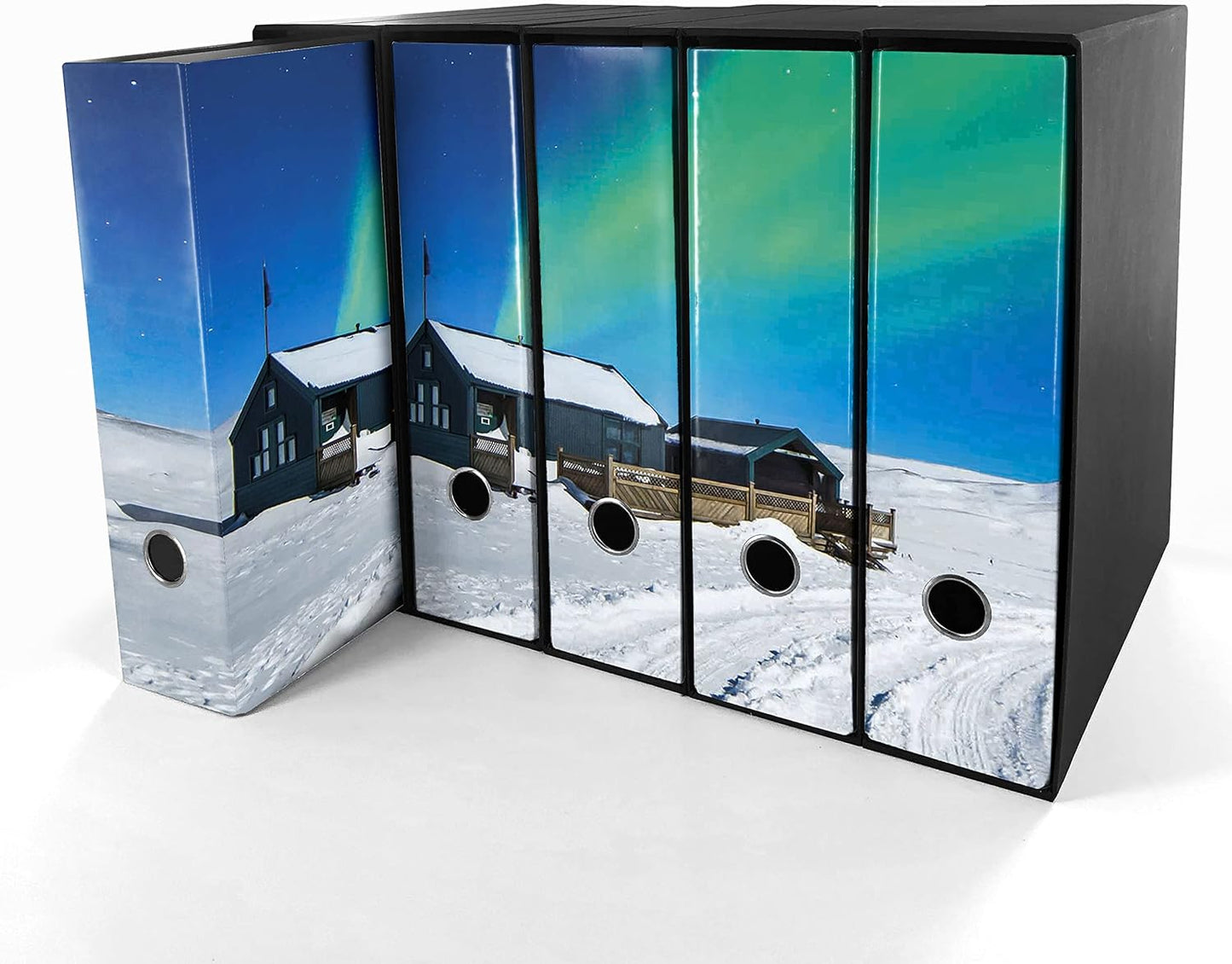 Set 5 raccoglitori ad anelli - AURORA (H31 cm con 2 anelli)
