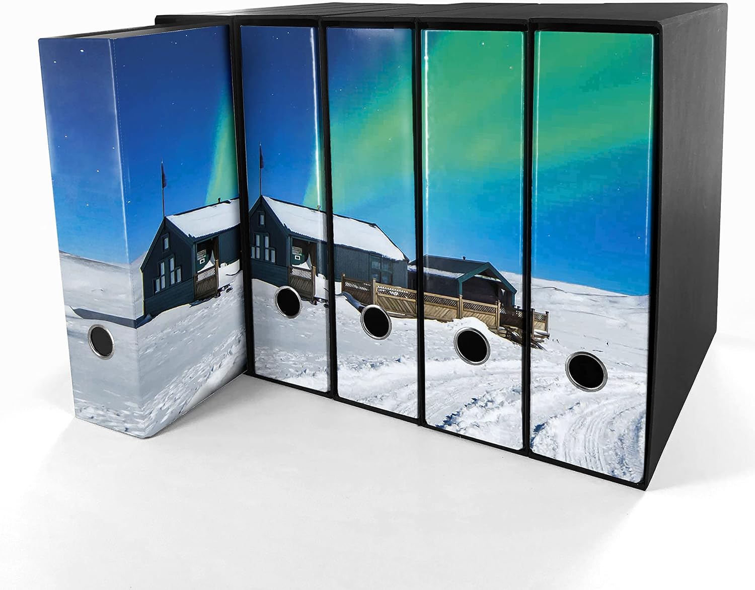 Set 5 raccoglitori ad anelli - AURORA (H31 cm con 2 anelli)