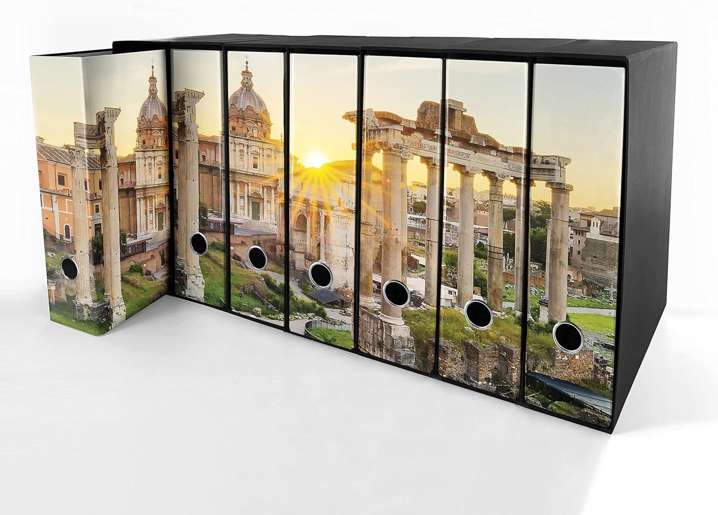 Set da 7 raccoglitori ad anelli ROMA ANTICA - Faldoni SHAREPRINTING (H31 con 2 anelli)