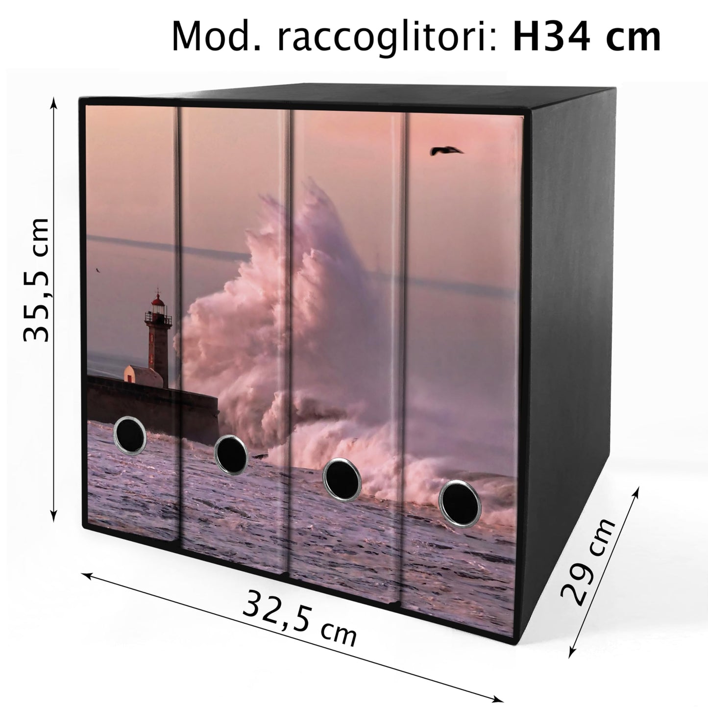 Set da 4 raccoglitori ad anelli - FARO ONDA