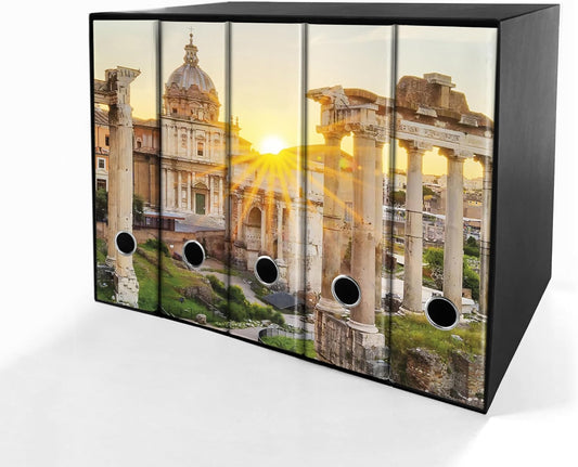 Set da 5 raccoglitori ad anelli ROMA ANTICA - Faldoni SHAREPRINTING (H31 con 2 anelli)