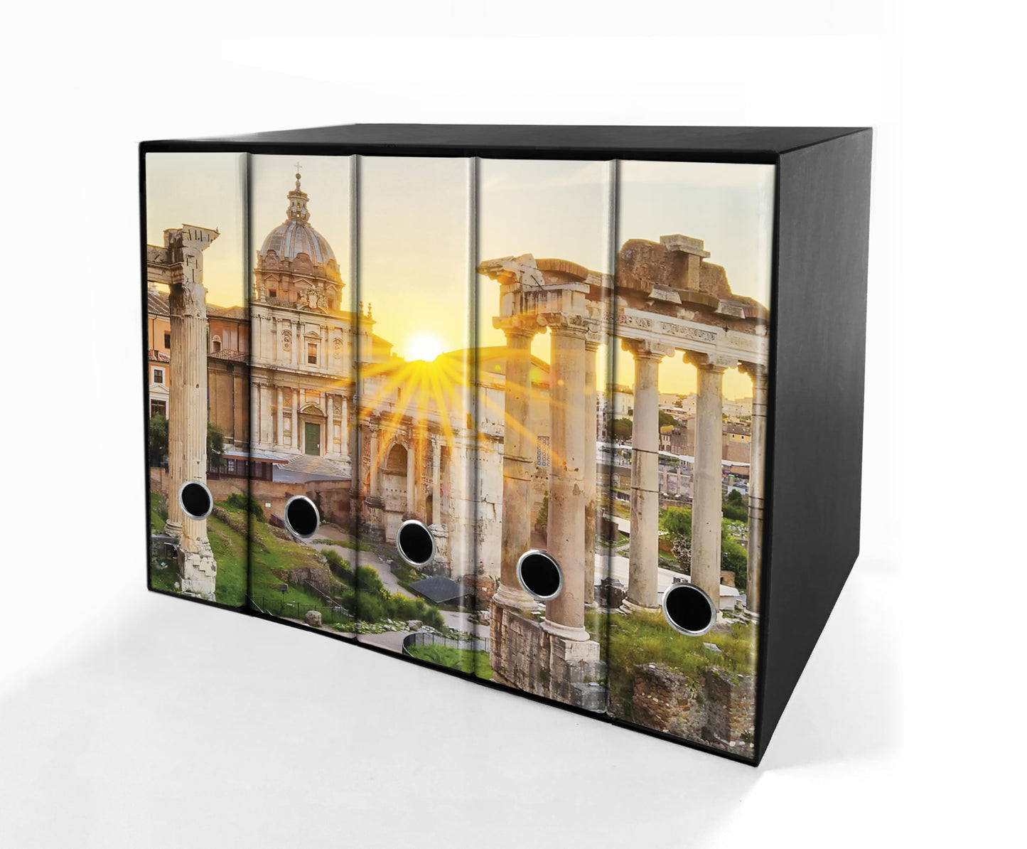 Set da 5 raccoglitori ad anelli ROMA ANTICA - Faldoni SHAREPRINTING (H31 con 2 anelli)