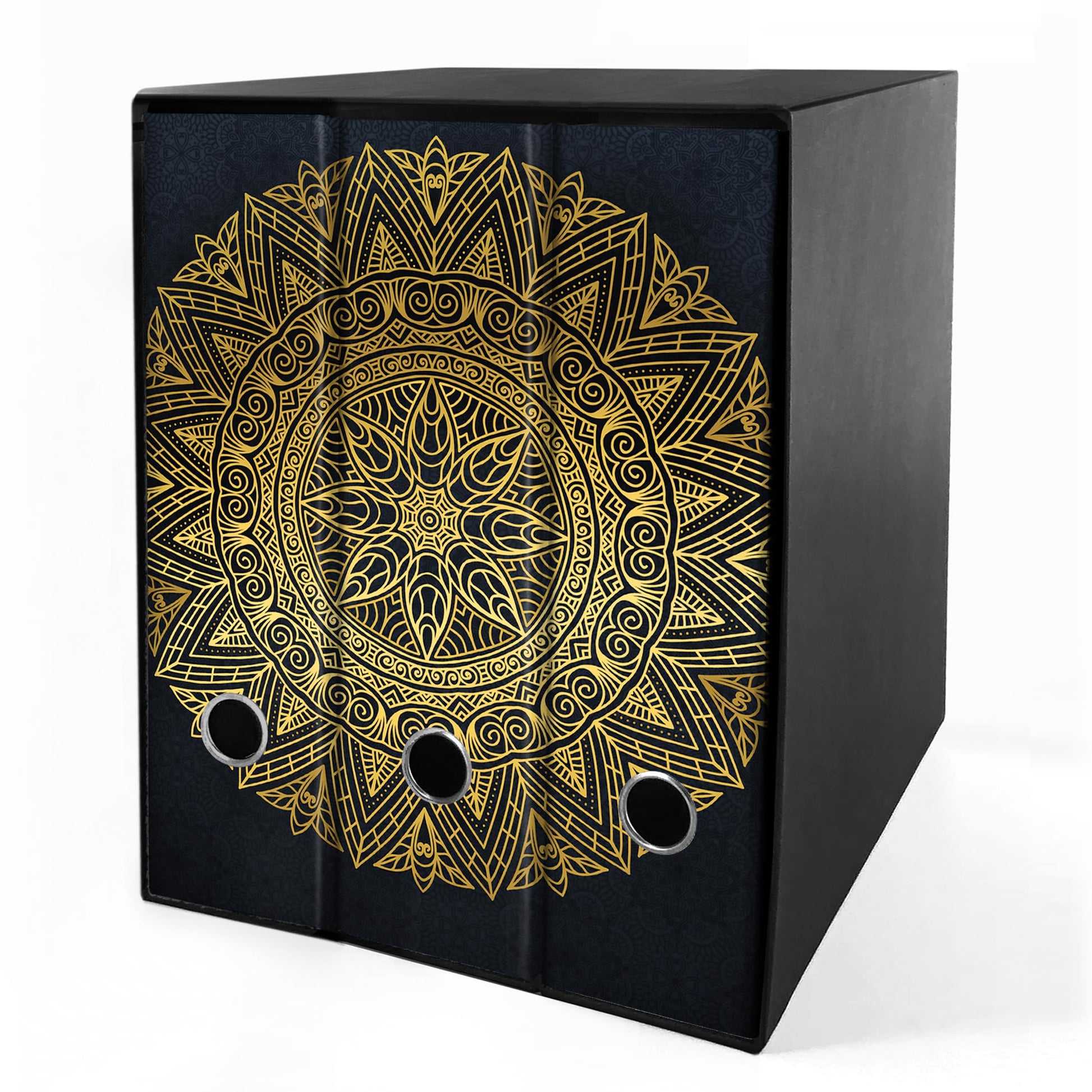 Set da 3 raccoglitori ad anelli - MANDALA color ORO (H31 cm con 2 anelli)