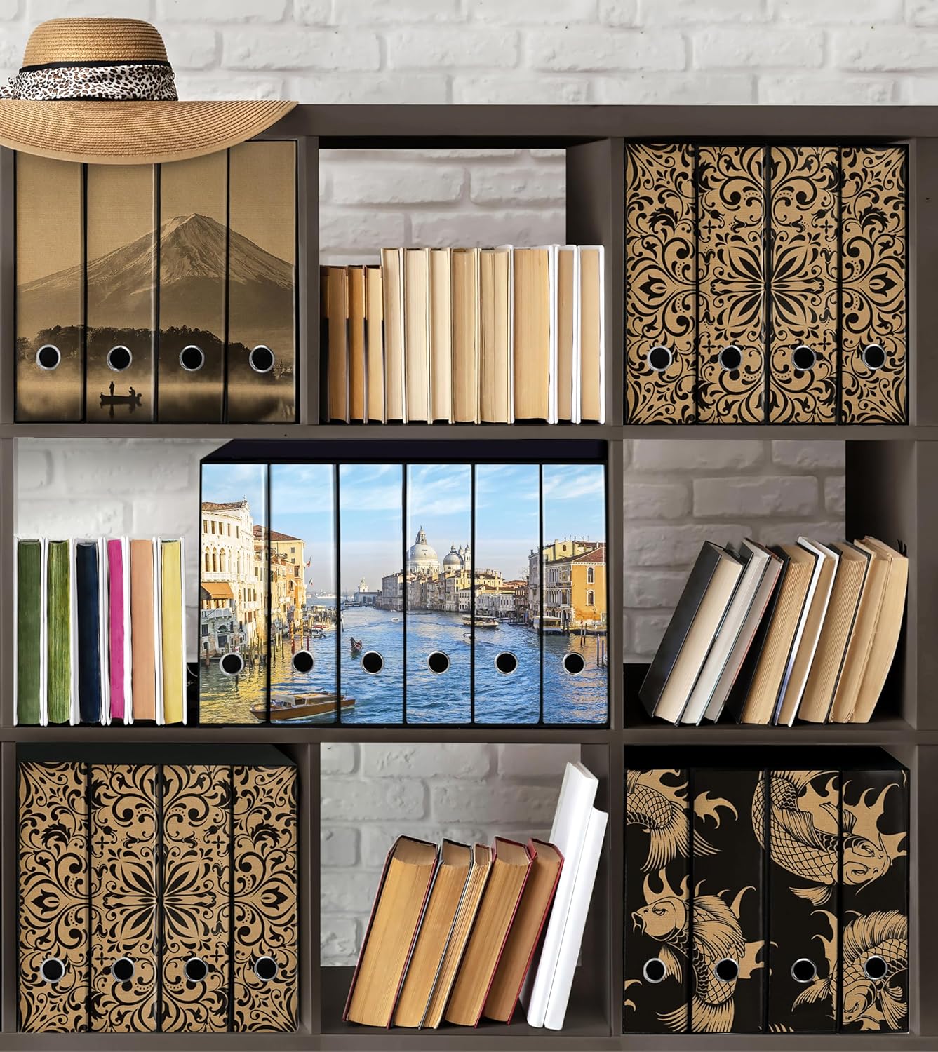 Set da 6 raccoglitori ad anelli VENEZIA, CANAL GRANDE - Faldoni SHAREPRINTING (H31 con 2 anelli)