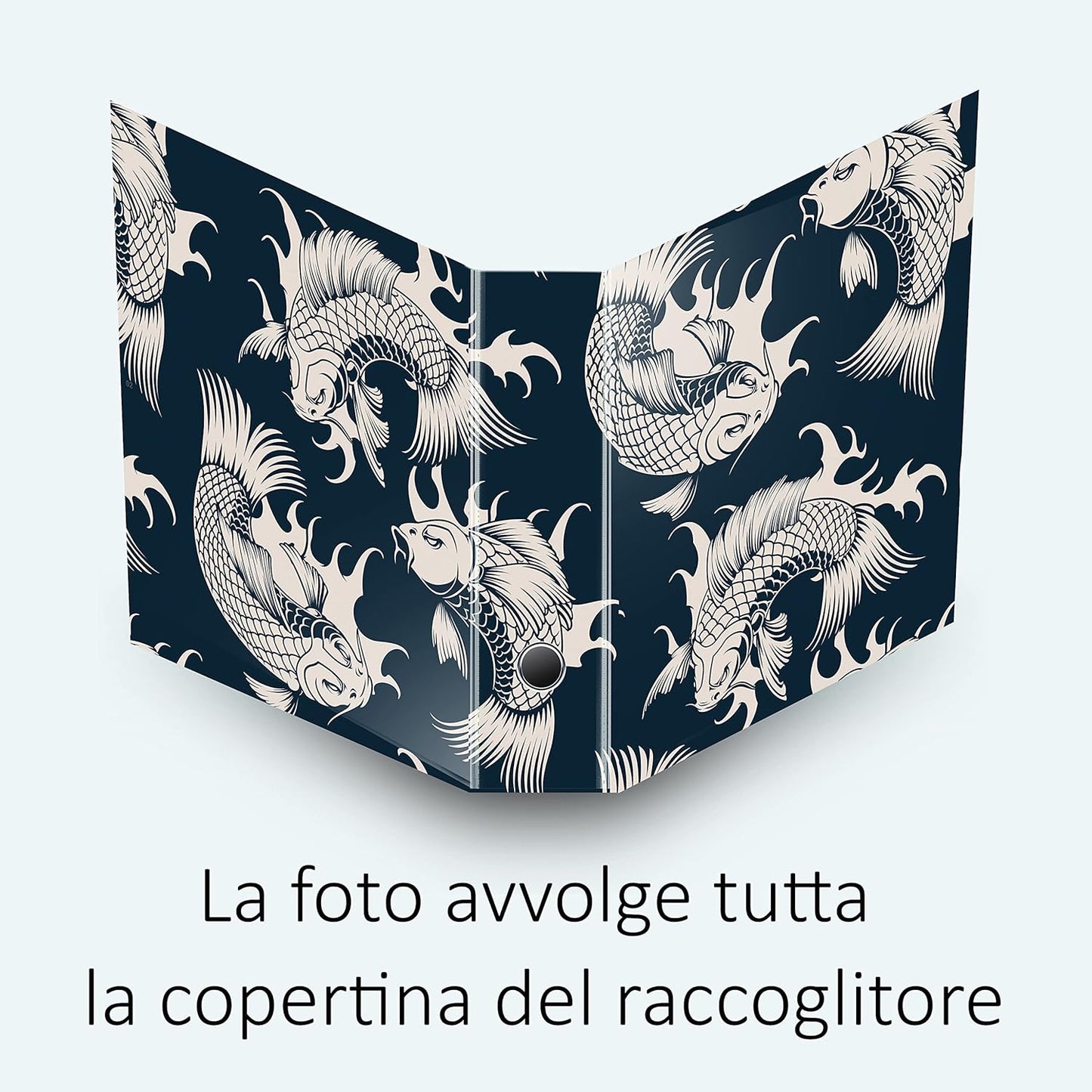 SET da 5 Raccoglitori ad anelli - CARPE BIANCHE (28x31 cm con 2 anelli)