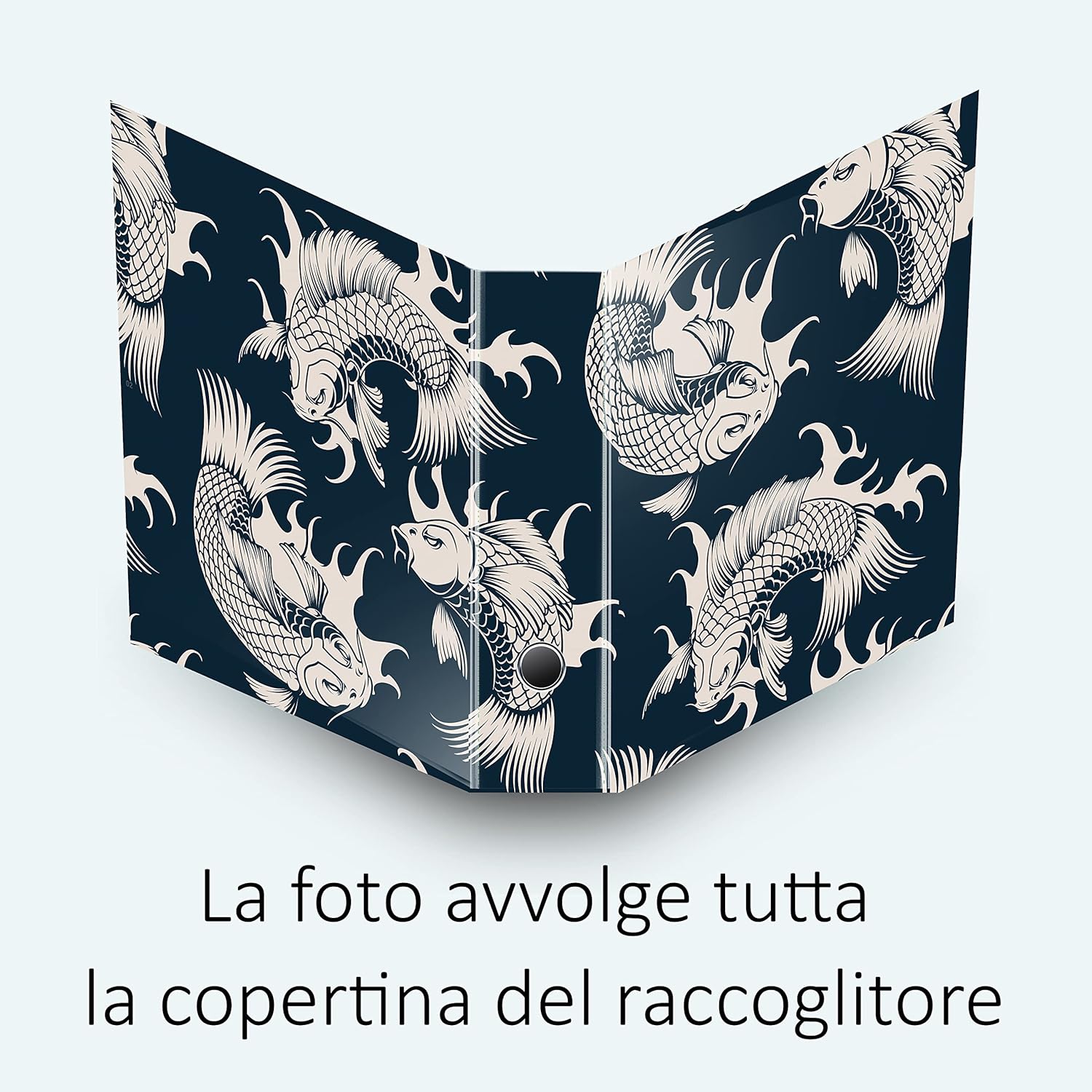 SET da 5 Raccoglitori ad anelli - CARPE BIANCHE (28x31 cm con 2 anelli)