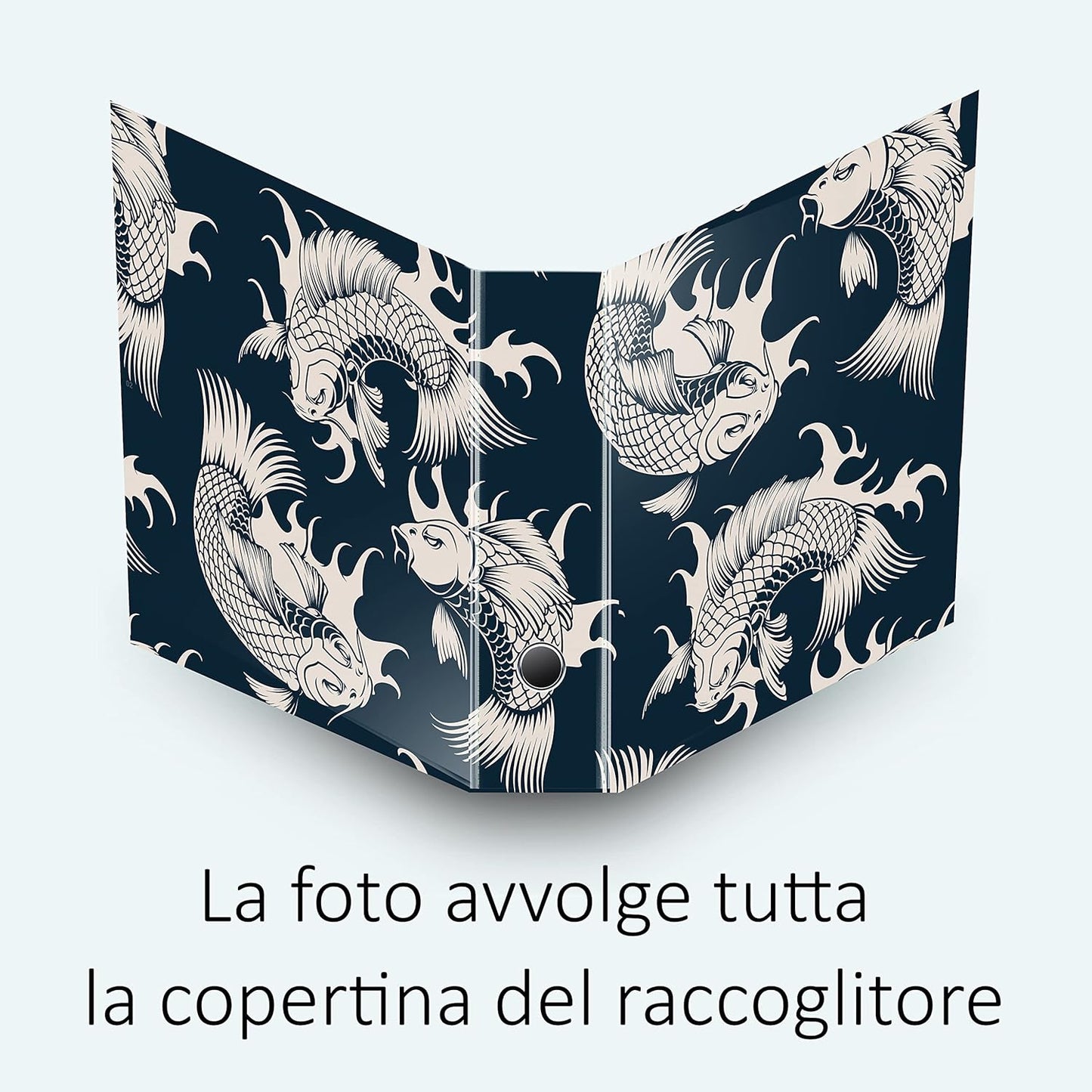 Set da 9 raccoglitori ad anelli CARPE BIANCHE - Faldoni SHAREPRINTING (H31 con 2 anelli)
