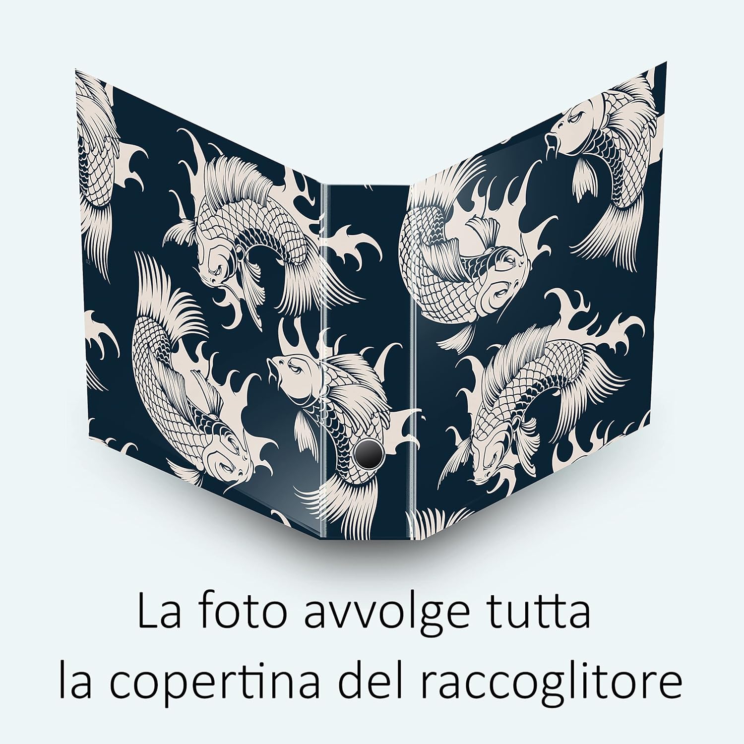 Set da 9 raccoglitori ad anelli CARPE BIANCHE - Faldoni SHAREPRINTING (H31 con 2 anelli)