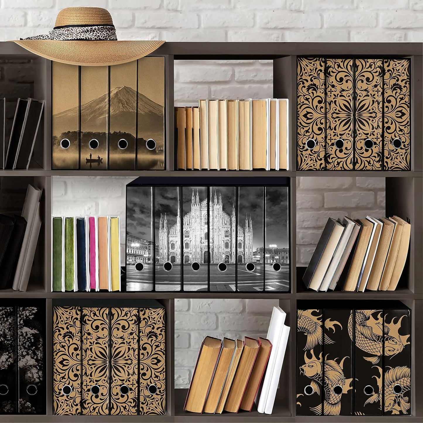 Set da 6 raccoglitori ad anelli DUOMO DI MILANO - Faldoni SHAREPRINTING (H31 con 2 anelli)