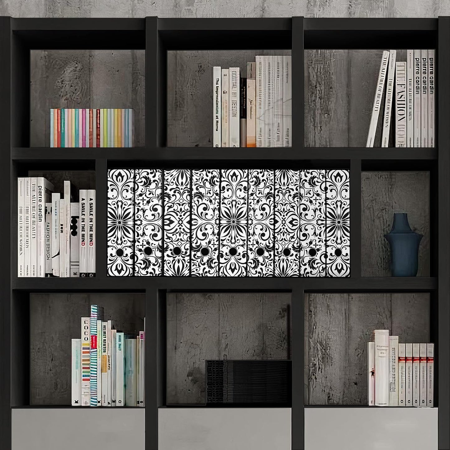 Set da 9 raccoglitori ad anelli DAMASCO - Faldoni SHAREPRINTING (H31 con 2 anelli)