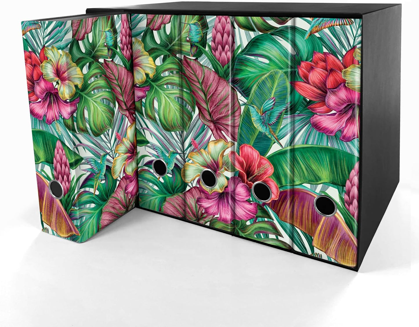 Set da 5 raccoglitori ad anelli - PRIMAVERA (H31 cm con 2 anelli)