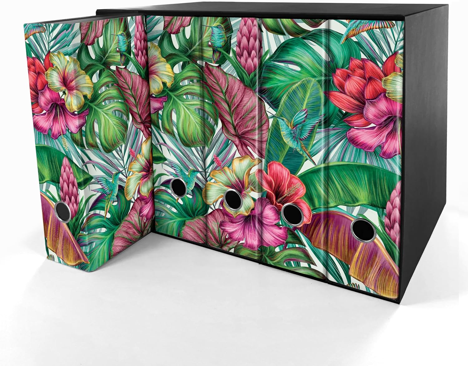 Set da 5 raccoglitori ad anelli - PRIMAVERA (H31 cm con 2 anelli)