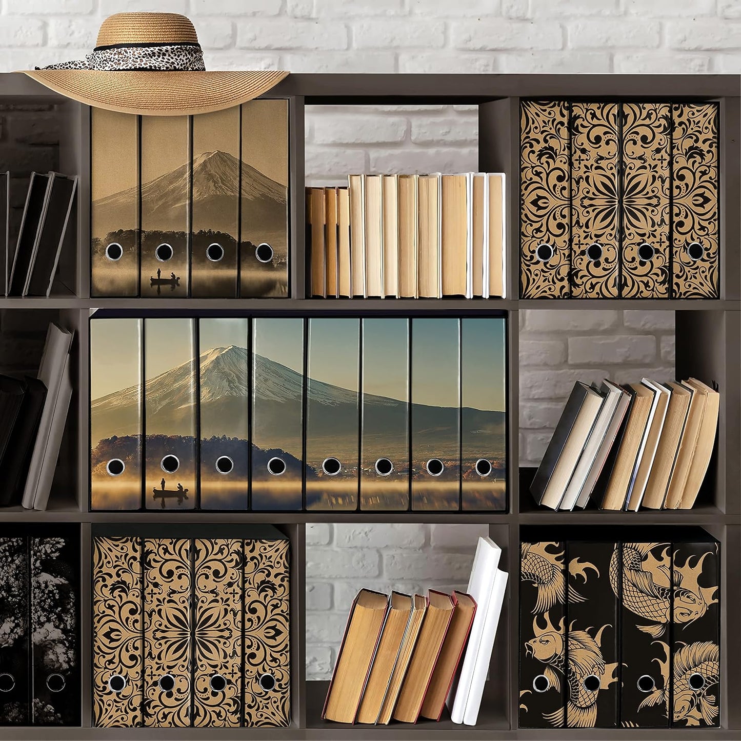 Set da 8 raccoglitori ad anelli MONTE FUJI - Faldoni SHAREPRINTING (H31 con 2 anelli)