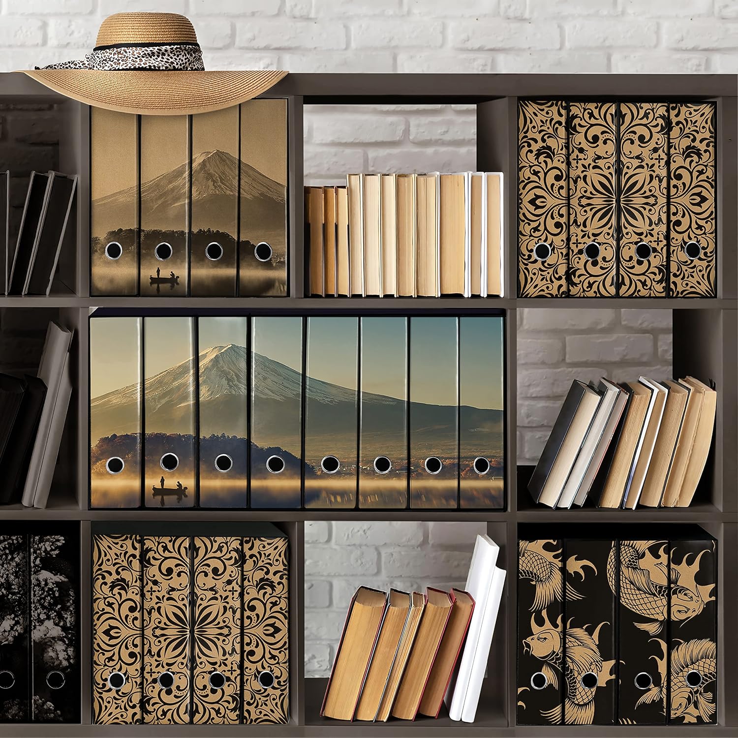 Set da 8 raccoglitori ad anelli MONTE FUJI - Faldoni SHAREPRINTING (H31 con 2 anelli)