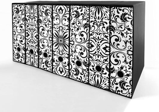 Set da 7 raccoglitori ad anelli DAMASCO - Faldoni SHAREPRINTING (H31 con 2 anelli)