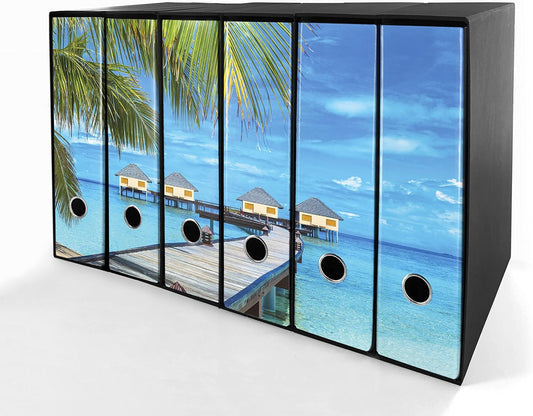 Set da 6 raccoglitori ad anelli MALDIVE - Faldoni SHAREPRINTING (H31 con 2 anelli)