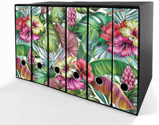 Set da 6 raccoglitori ad anelli PRIMAVERA - Faldoni SHAREPRINTING (H31 con 2 anelli)