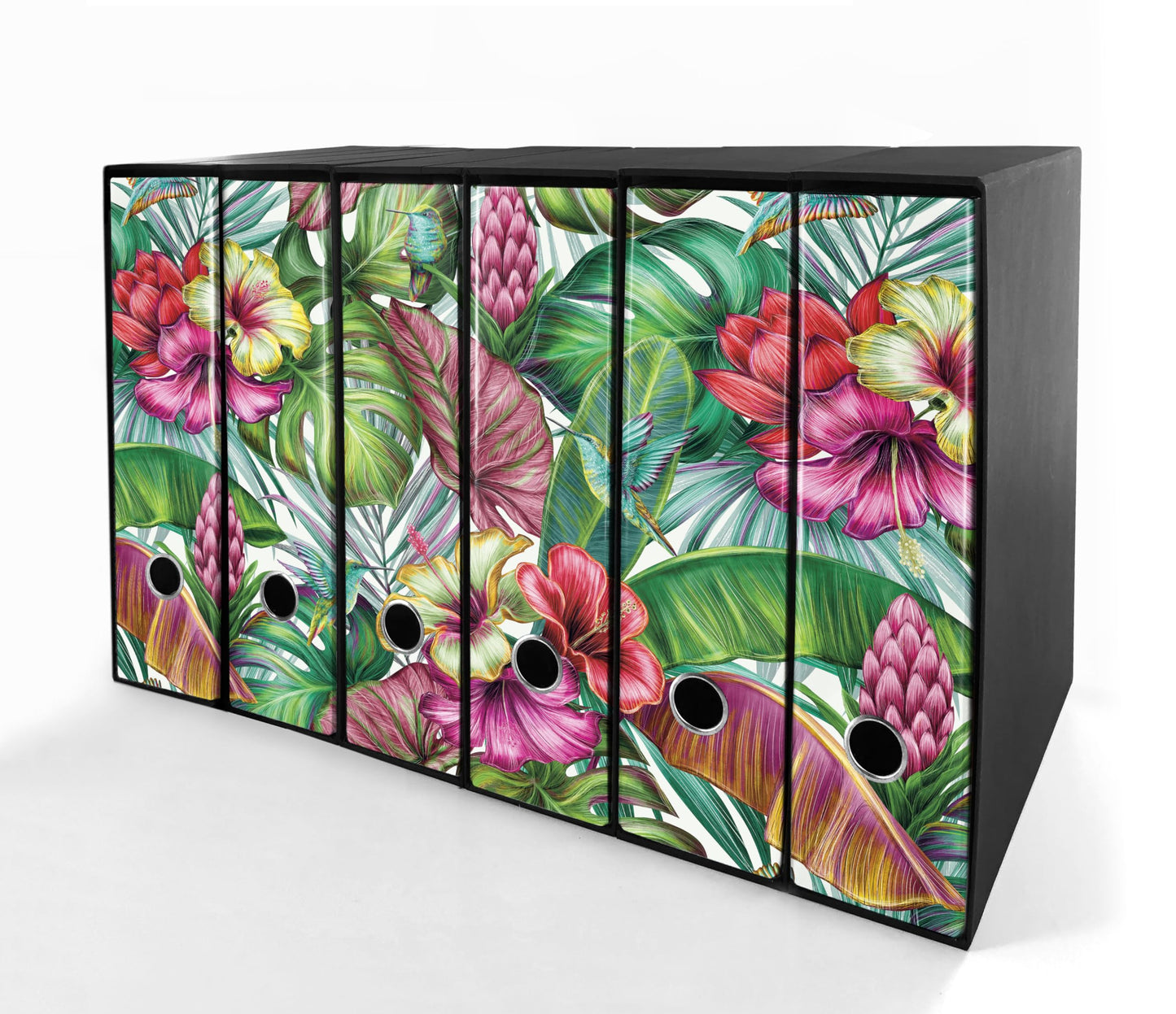 Set da 6 raccoglitori ad anelli PRIMAVERA - Faldoni SHAREPRINTING (H31 con 2 anelli)