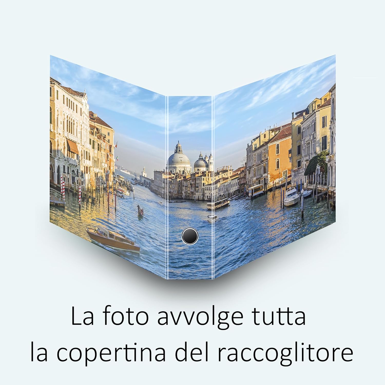 Set da 4 raccoglitori ad anelli VENEZIA, CANAL GRANDE - Faldoni SHAREPRINTING (H31 con 2 anelli)