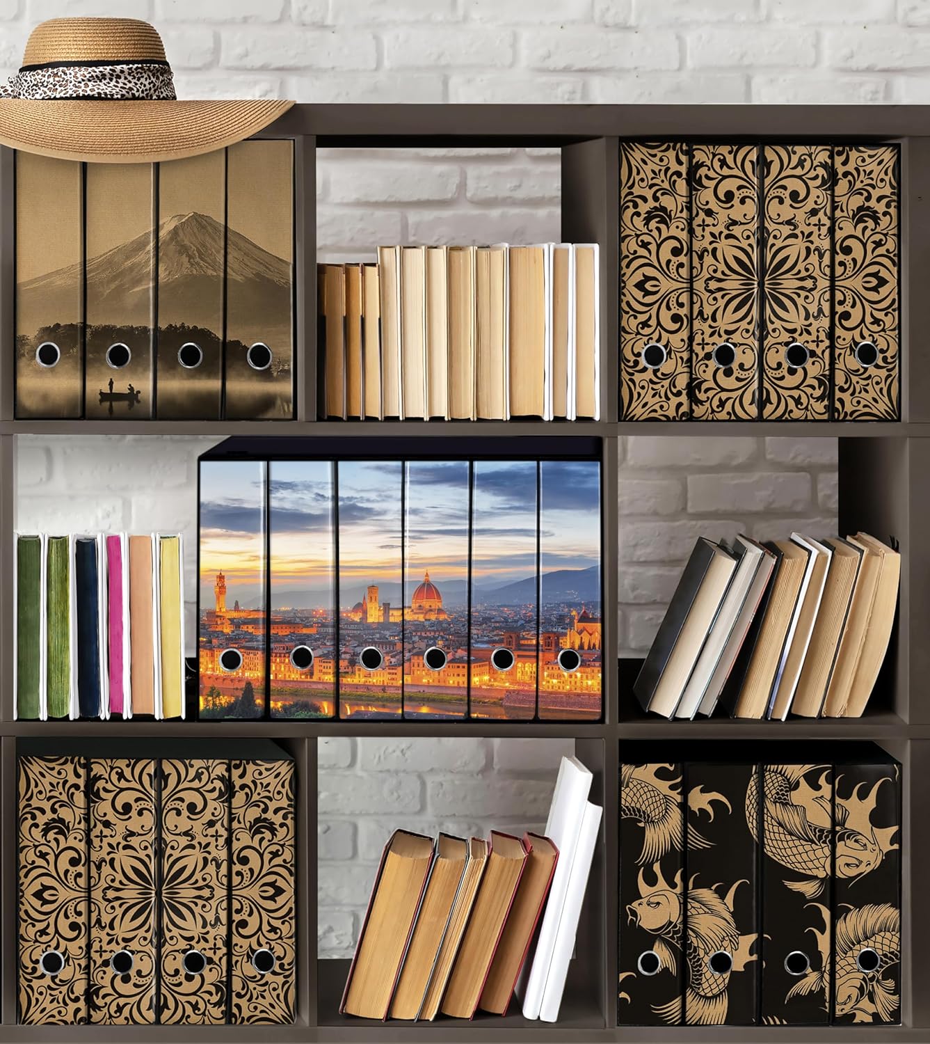 Set da 6 raccoglitori ad anelli FIRENZE - Faldoni SHAREPRINTING (H31 con 2 anelli)