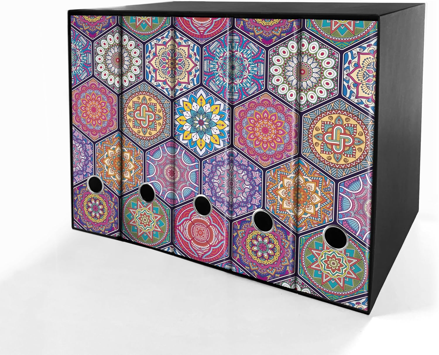Set da 5 raccoglitori ad anelli MANDALA ORIENTALE - Faldoni SHAREPRINTING (H31 con 2 anelli)