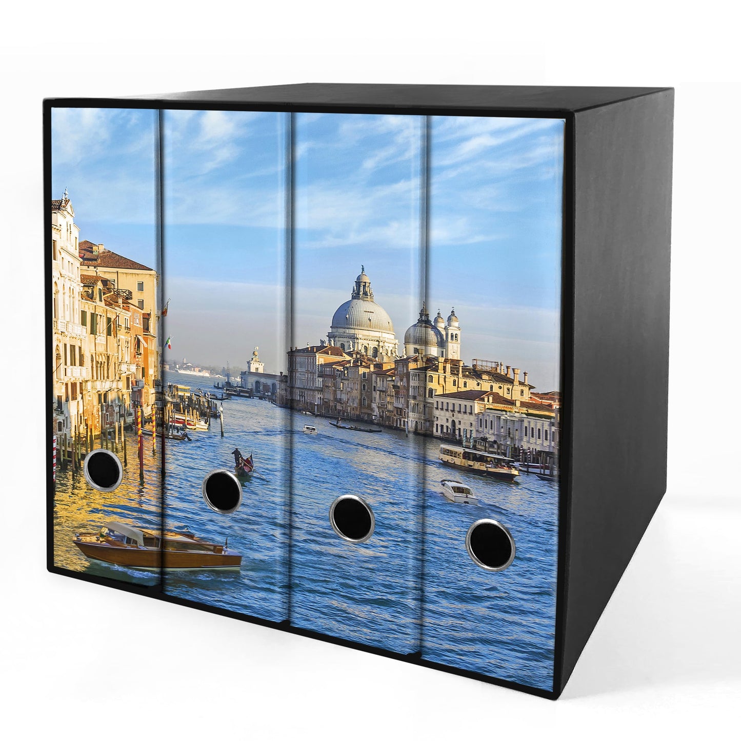 Set da 4 raccoglitori ad anelli VENEZIA, CANAL GRANDE - Faldoni SHAREPRINTING (H31 con 2 anelli)