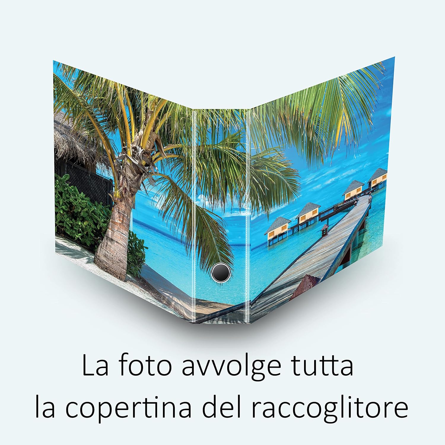 Set da 6 raccoglitori ad anelli MALDIVE - Faldoni SHAREPRINTING (H31 con 2 anelli)