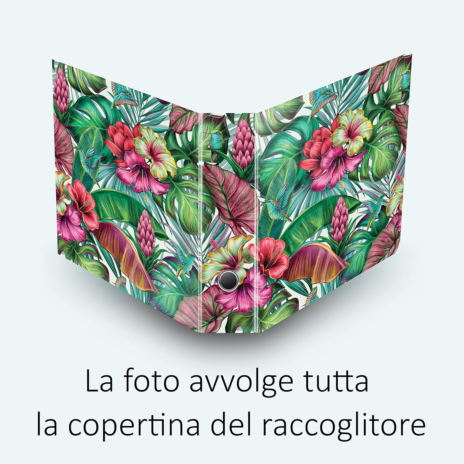 Set da 4 raccoglitori ad anelli PRIMAVERA - Faldoni SHAREPRINTING (H31 con 2 anelli)