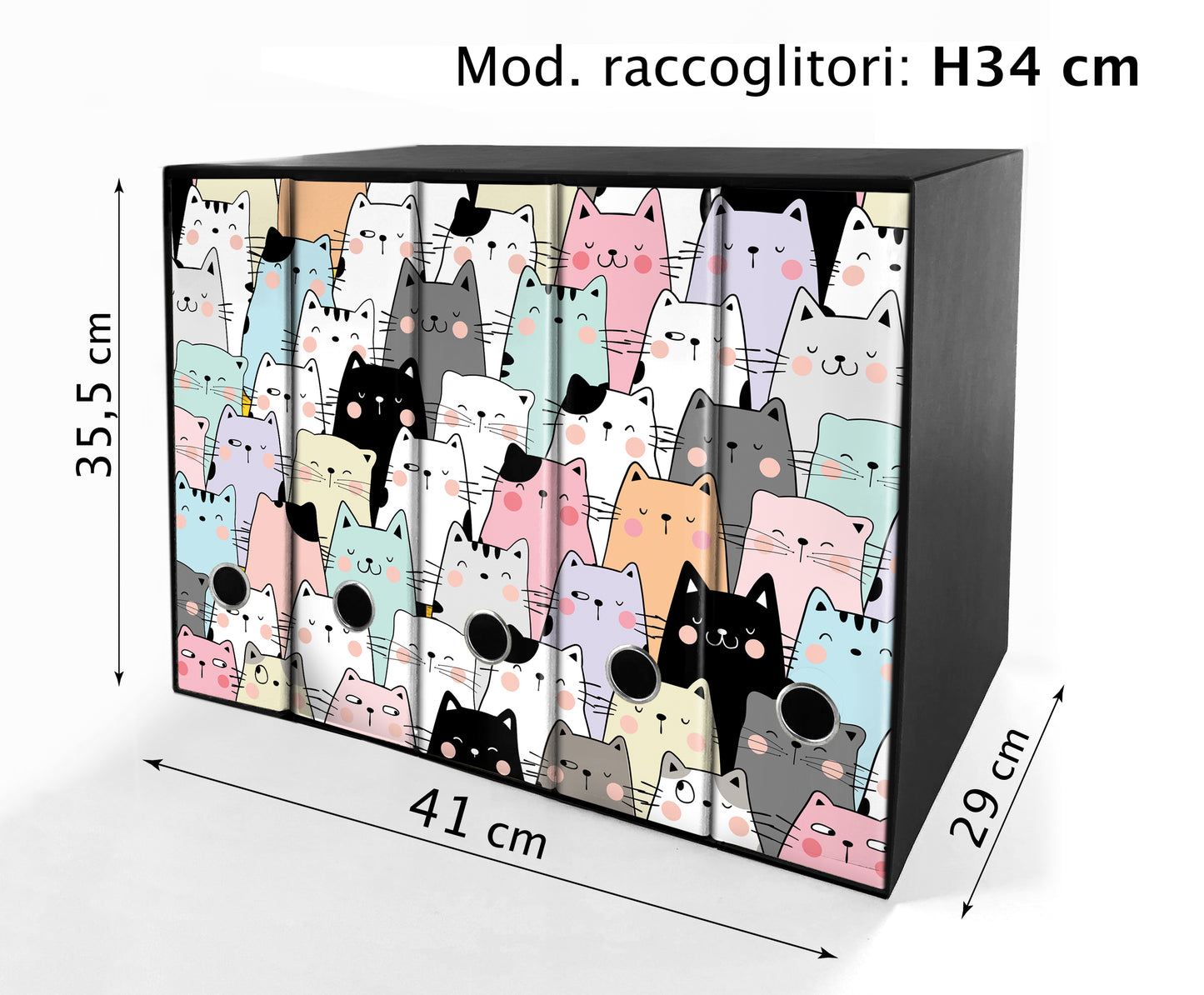 Set da 5 raccoglitori ad anelli - GATTONI