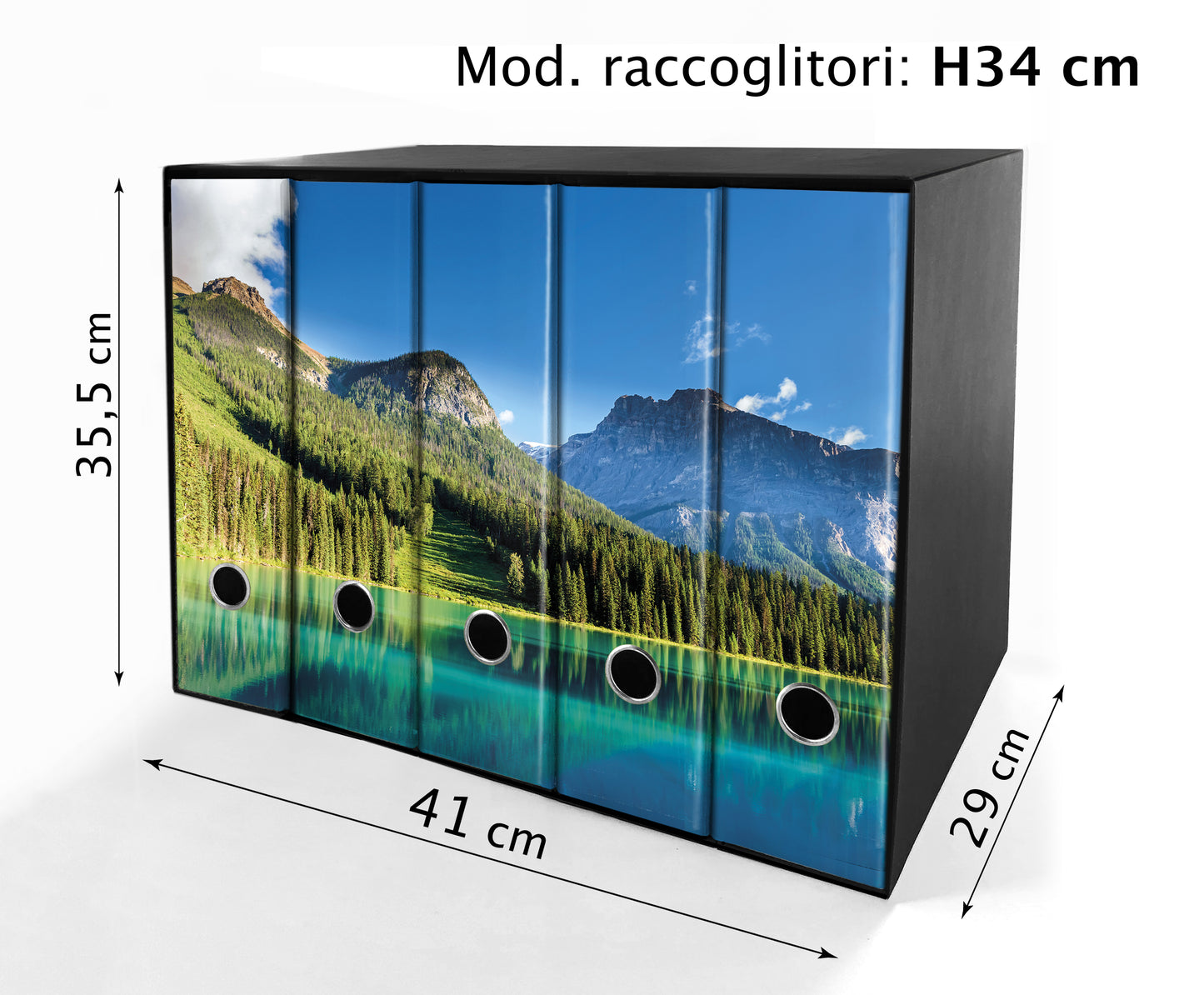 Set da 5 raccoglitori ad anelli - LAGO di MONTAGNA
