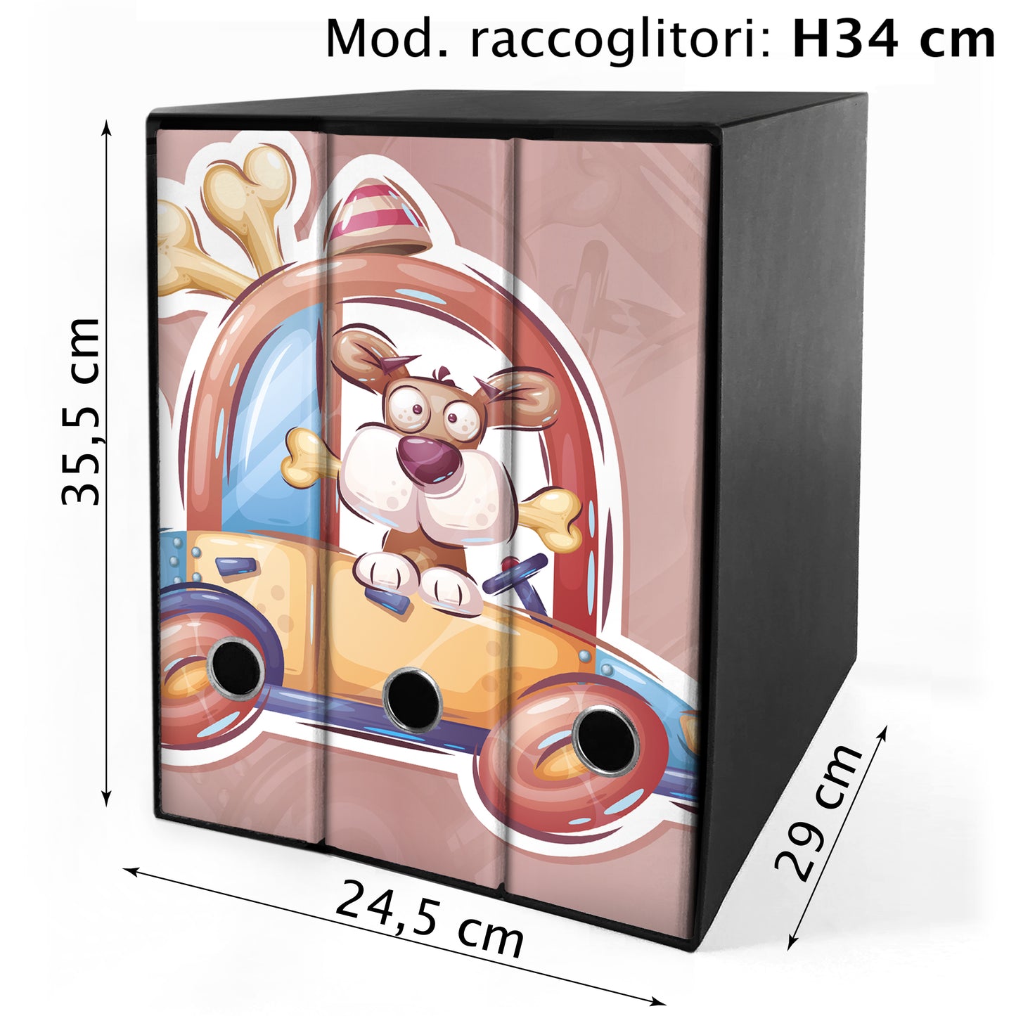 Set 3 raccoglitori ad anelli - FUFI