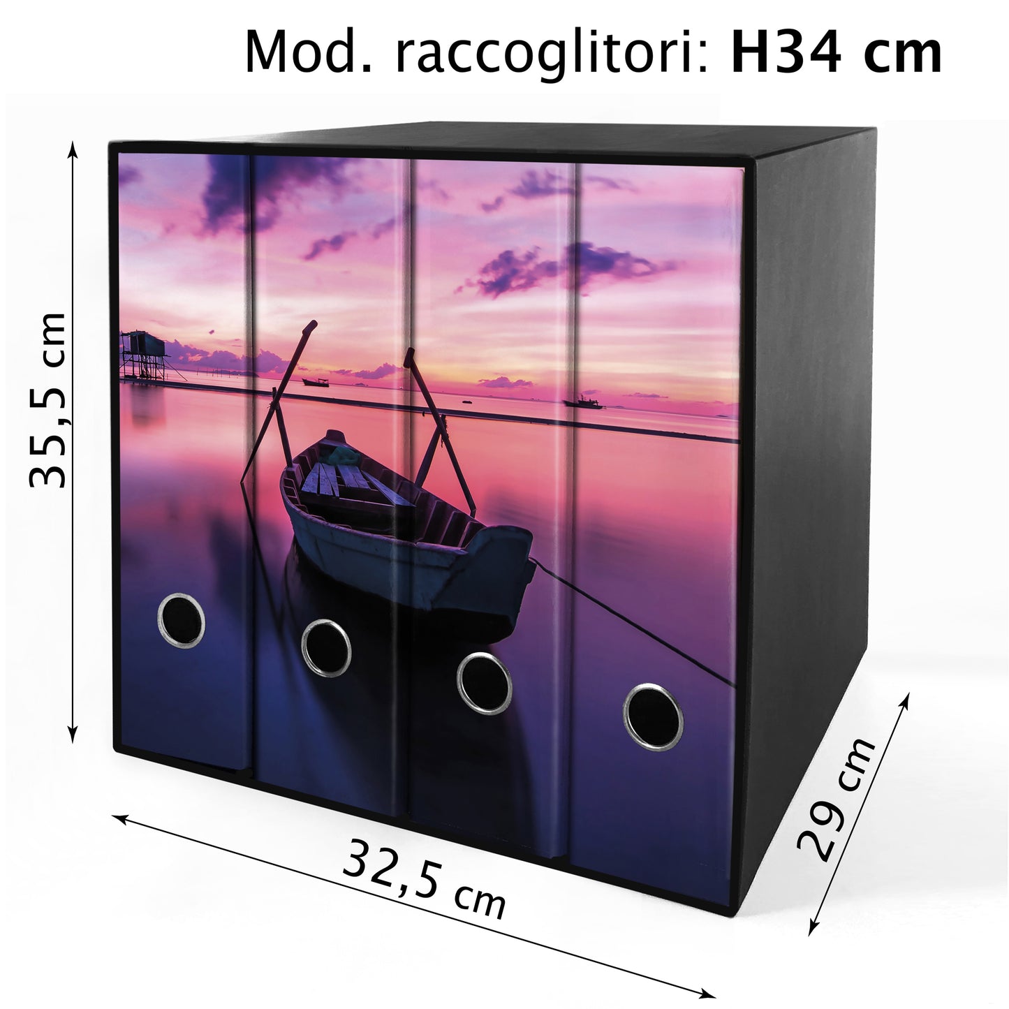 Set da 4 raccoglitori ad anelli - BARCA ALBA