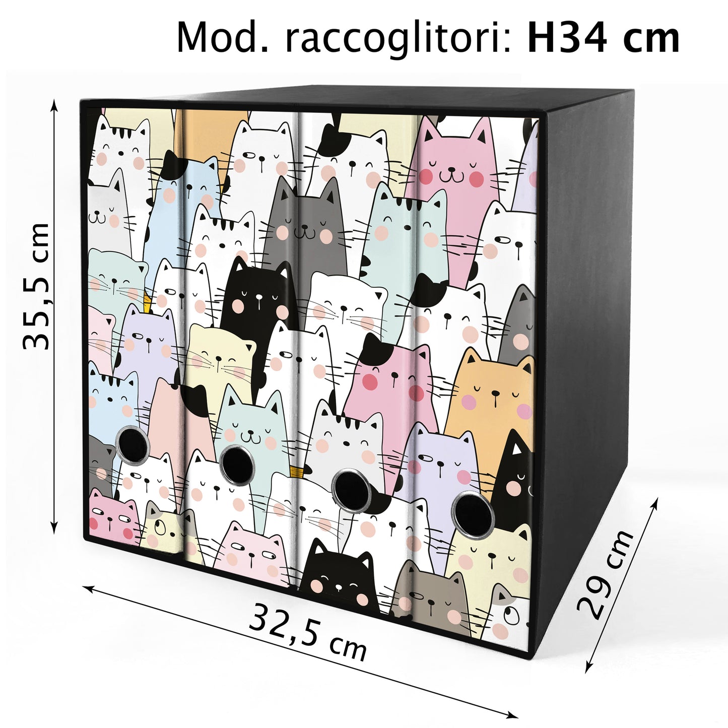 Set da 4 raccoglitori ad anelli - GATTONI