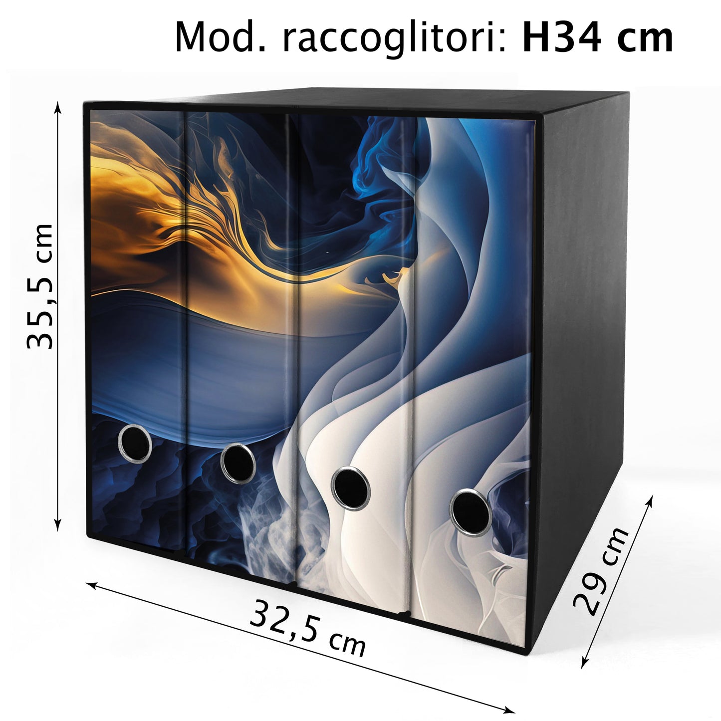 Set da 4 raccoglitori ad anelli MURALES ASTRATTO - Faldoni SHAREPRINTING