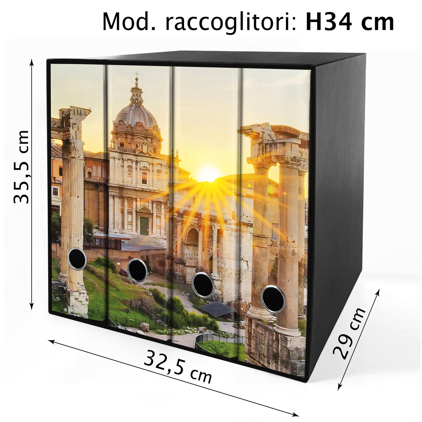 Set da 4 raccoglitori ad anelli ROMA ANTICA - Faldoni SHAREPRINTING
