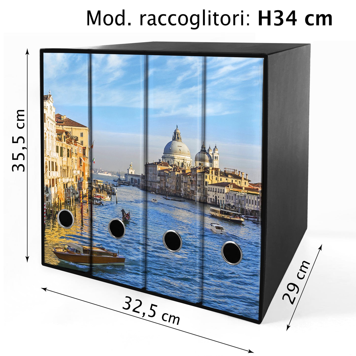 Set da 4 raccoglitori ad anelli VENEZIA, CANAL GRANDE - Faldoni SHAREPRINTING