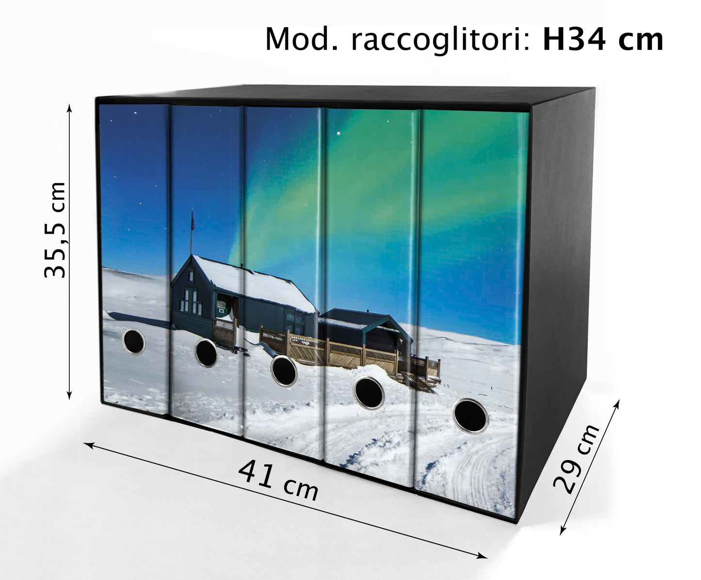 Set 5 raccoglitori ad anelli - AURORA