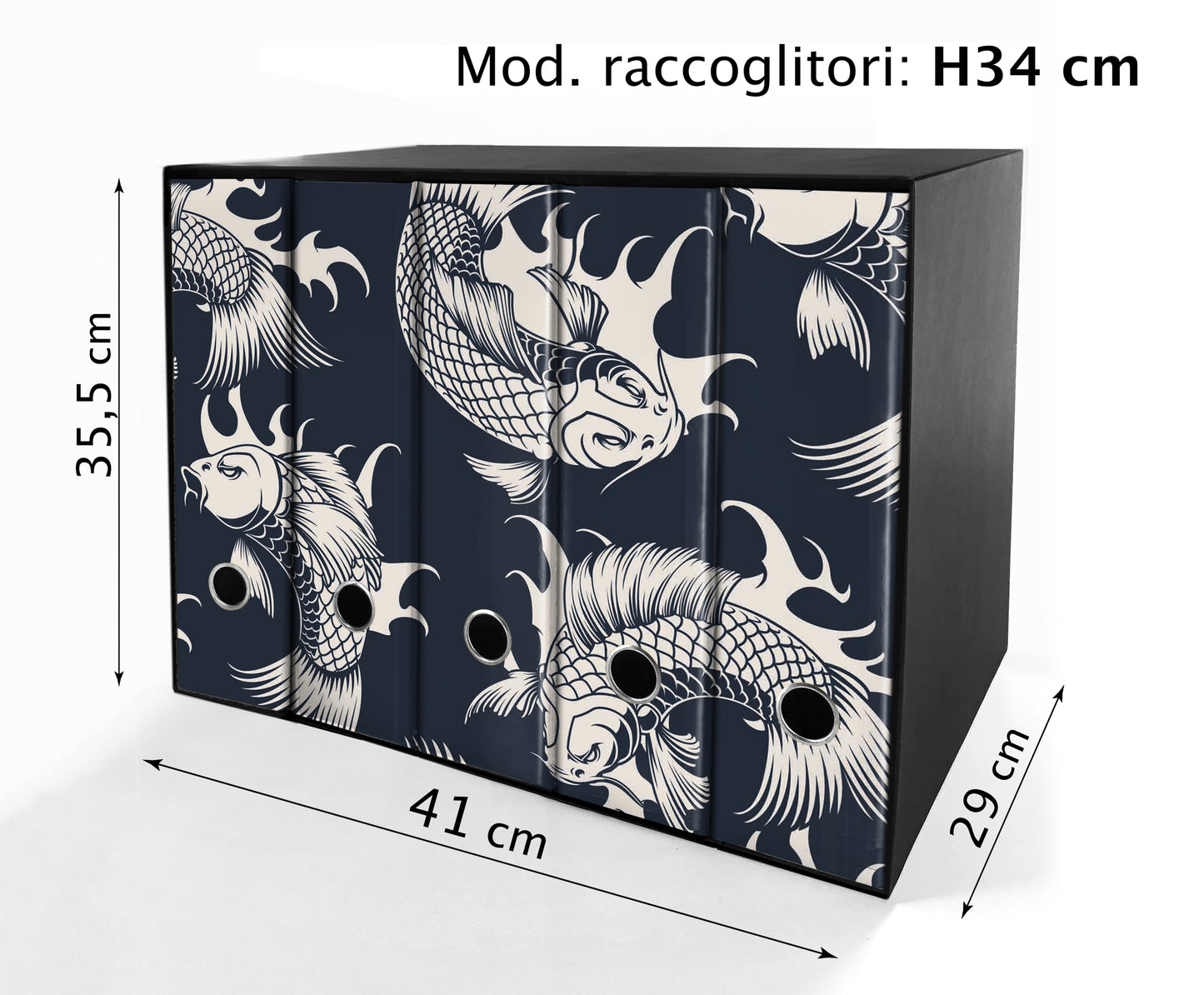 SET da 5 Raccoglitori ad anelli - CARPE BIANCHE