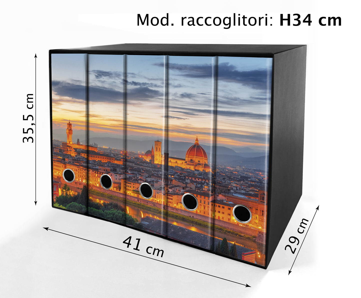 Set da 5 raccoglitori ad anelli FIRENZE - Faldoni SHAREPRINTING
