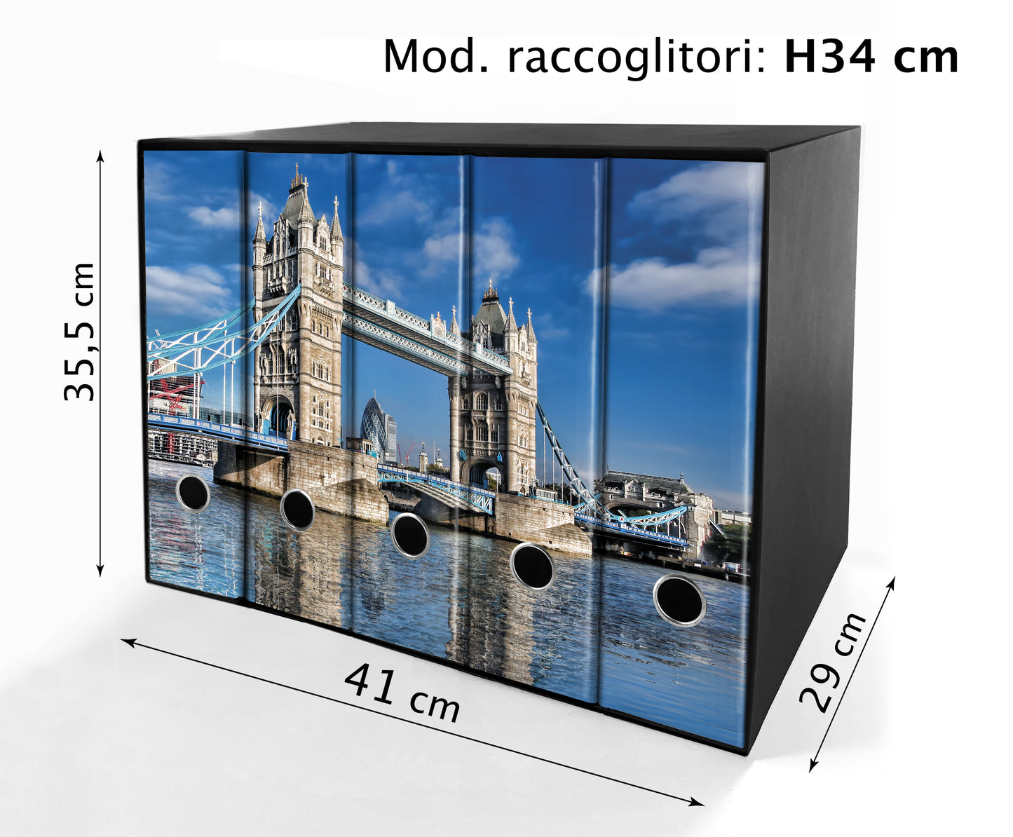 Set da 5 raccoglitori ad anelli - LONDRA