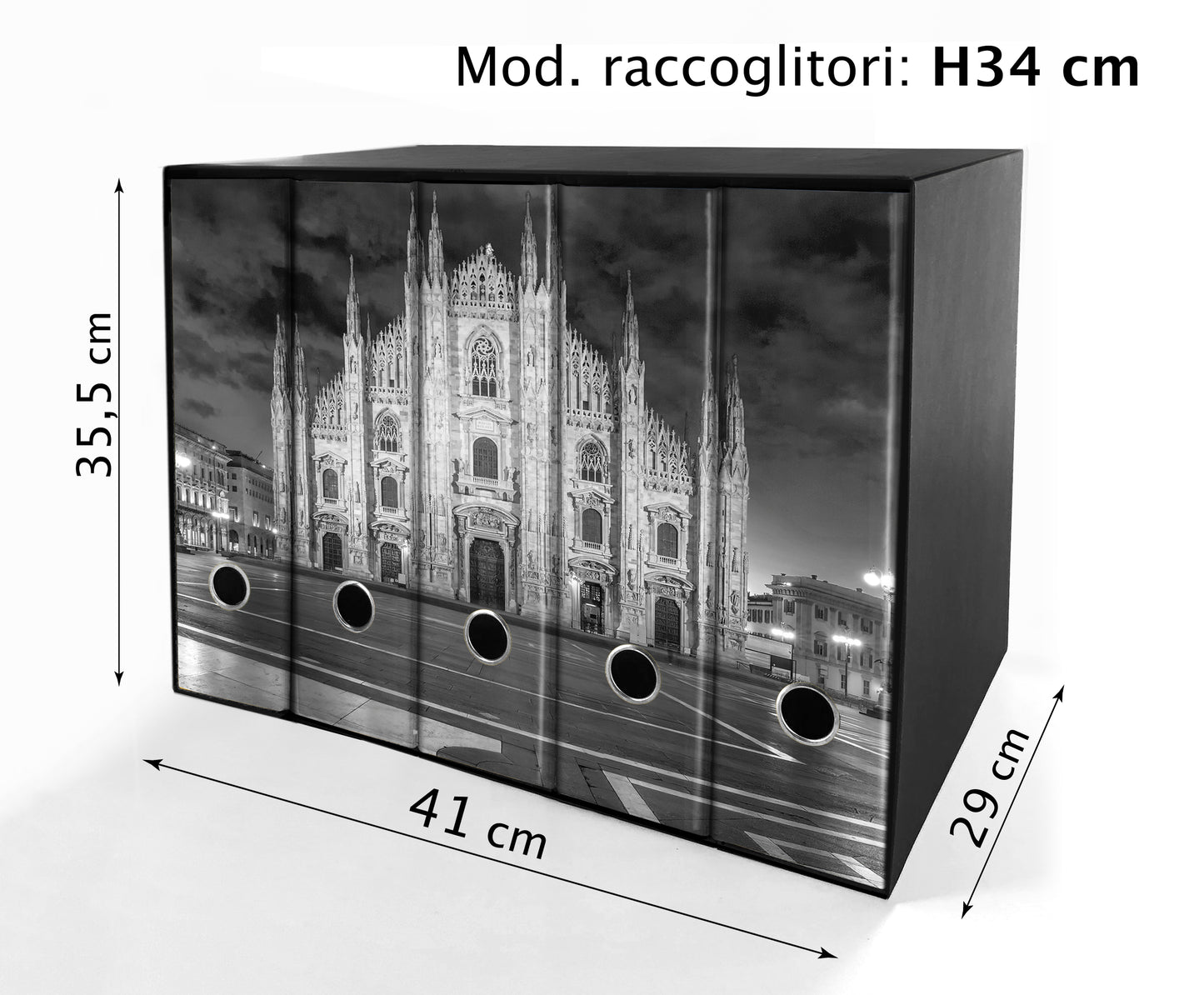 Set da 5 raccoglitori ad anelli - Duomo di MIlano