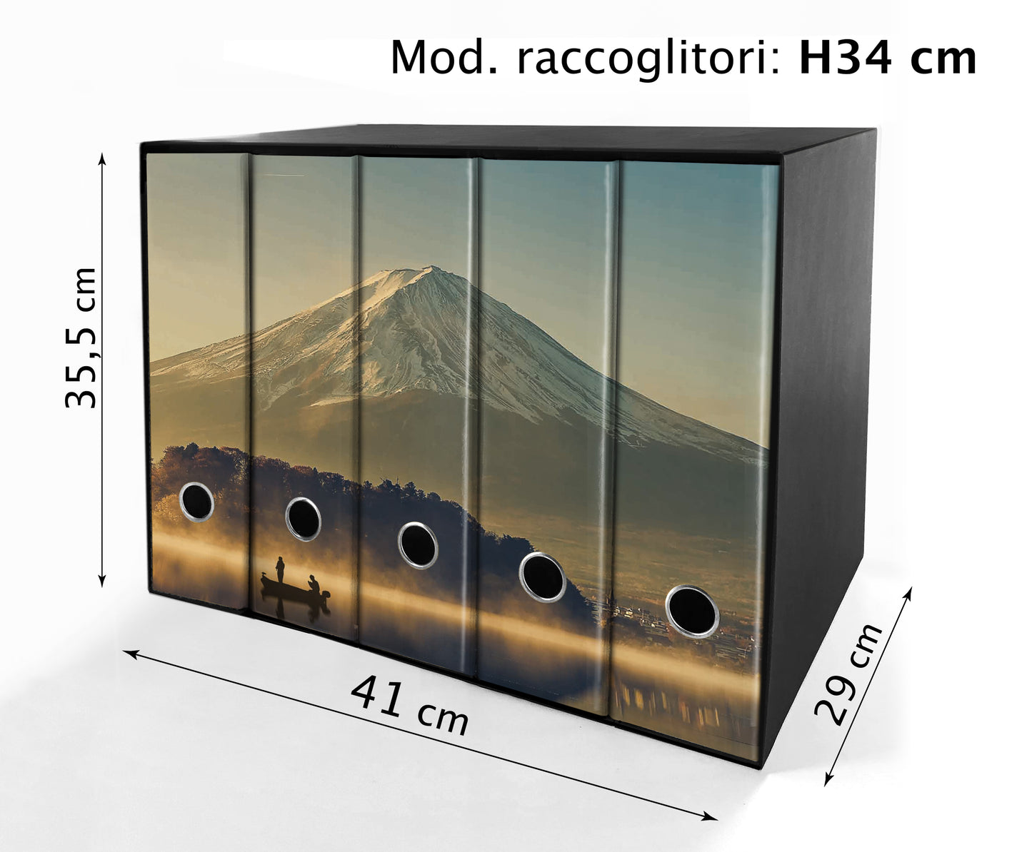 Set da 5 raccoglitori ad anelli - MONTE FUJI