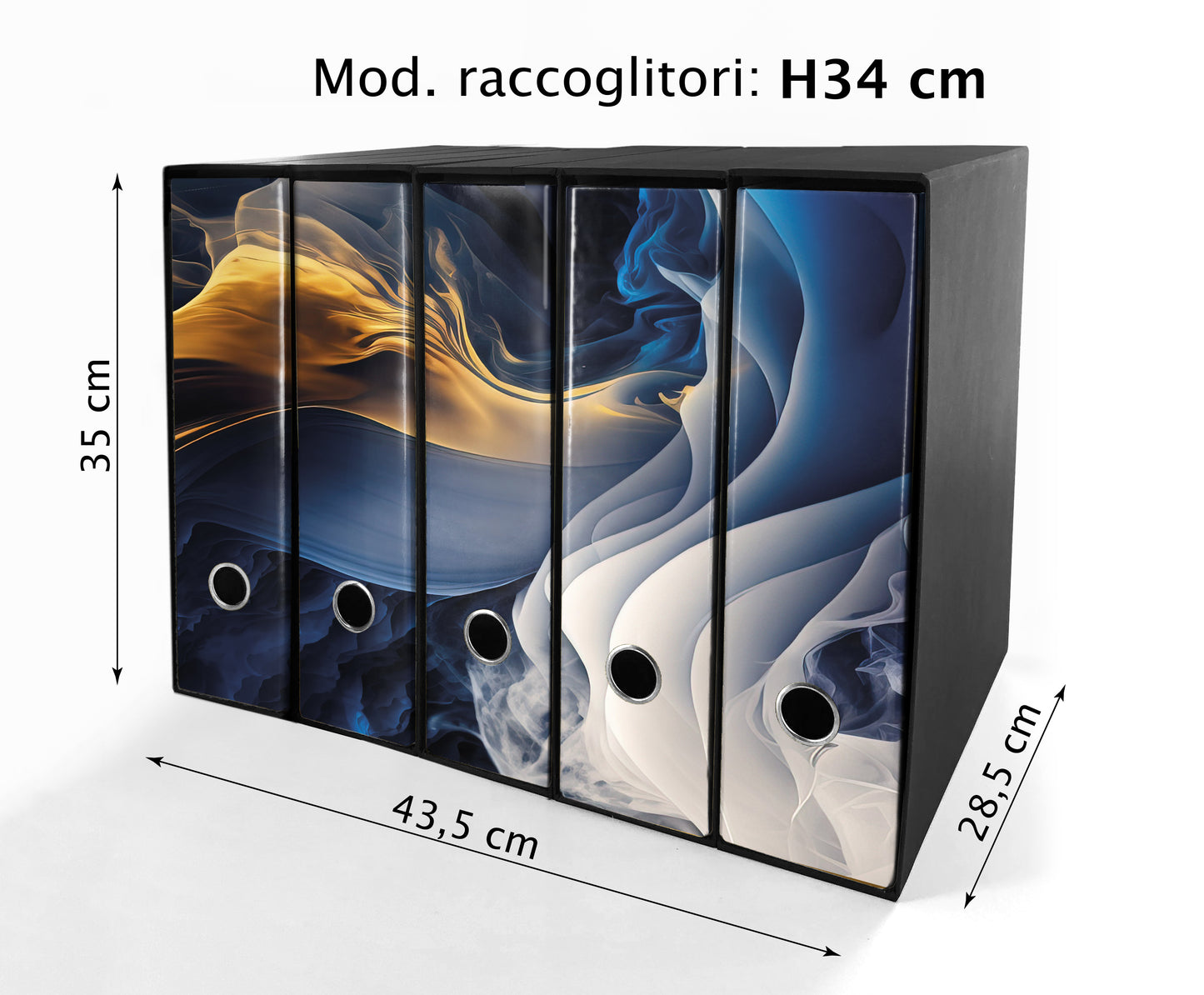 Set da 5 raccoglitori ad anelli MURALES ASTRATTO - Faldoni SHAREPRINTING
