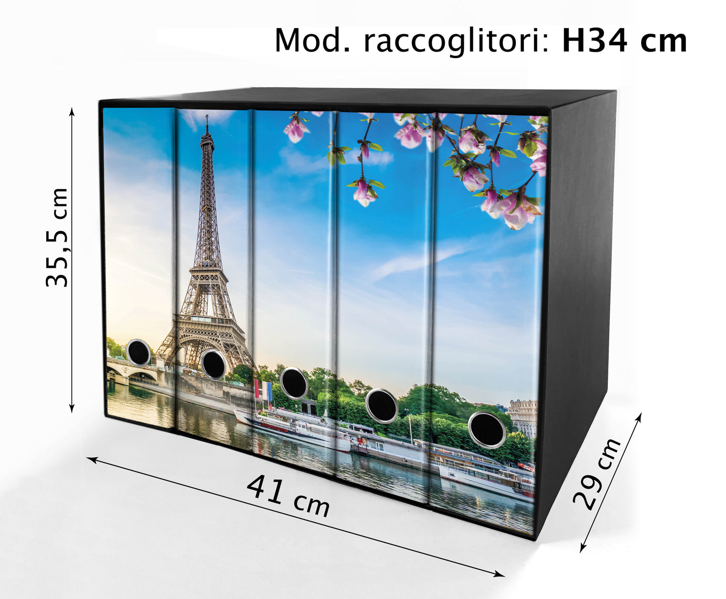 Set da 5 raccoglitori ad anelli - PARIGI