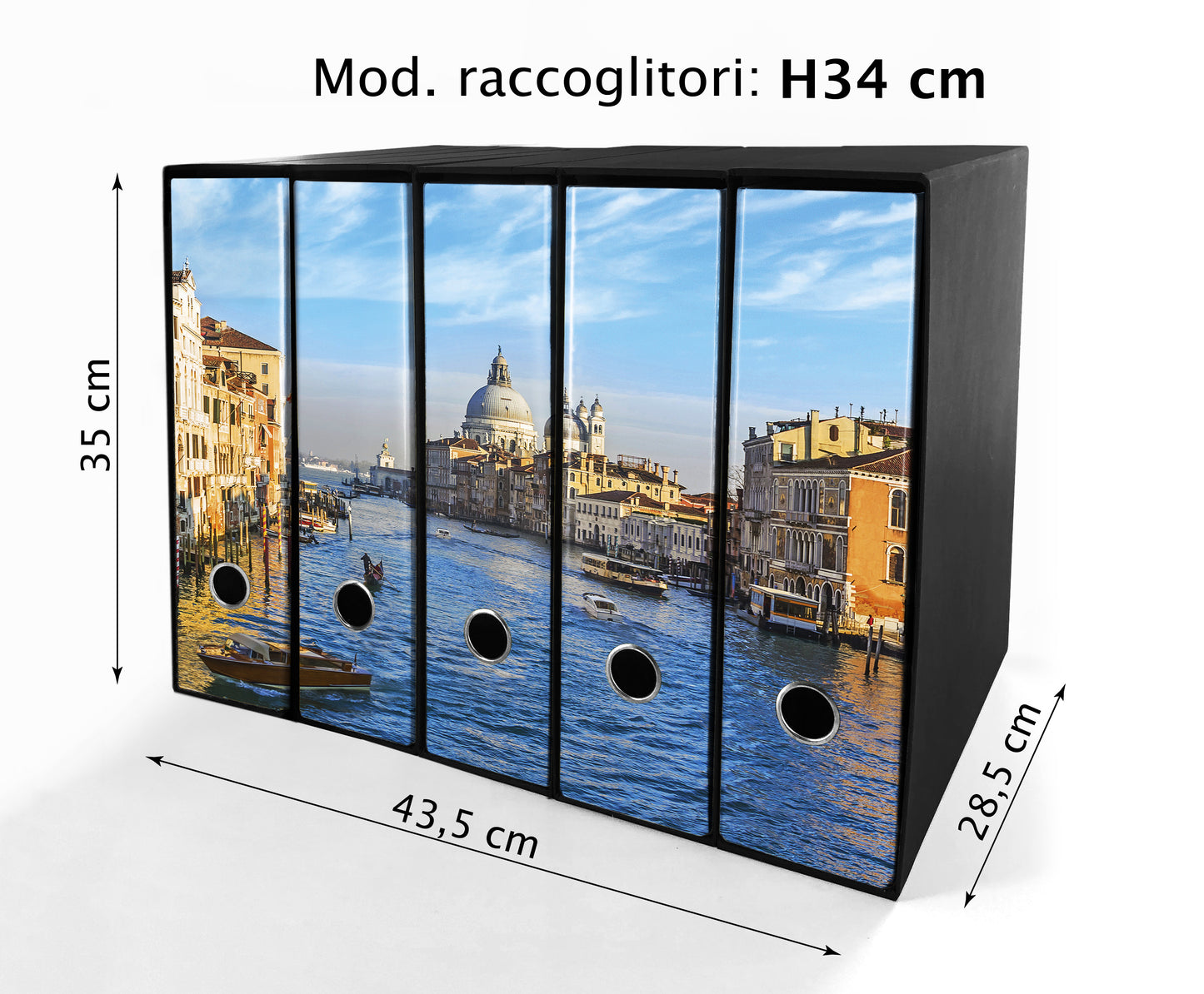 Set da 5 raccoglitori ad anelli VENEZIA, CANAL GRANDE - Faldoni SHAREPRINTING