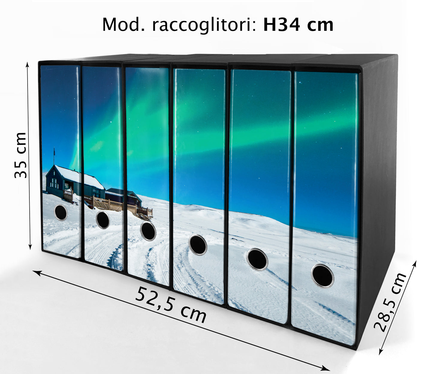 Set da 6 raccoglitori ad anelli - AURORA